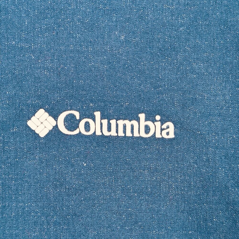 Columbia Teal Pullover Hoodie Sweatshirt Mens Large Outdoor Logo EUC - Picture 8 of 15